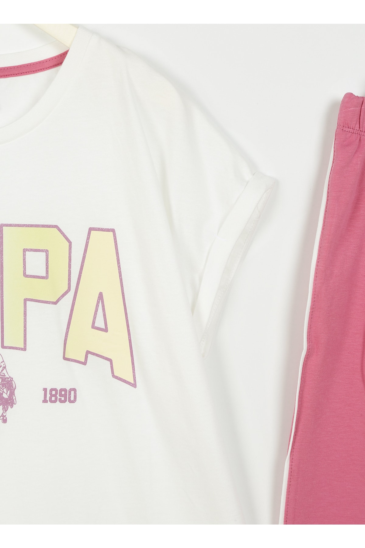 ست پیژامه دخترانه چاپی U.S. Polo Assn. مدل Us1429 — 3