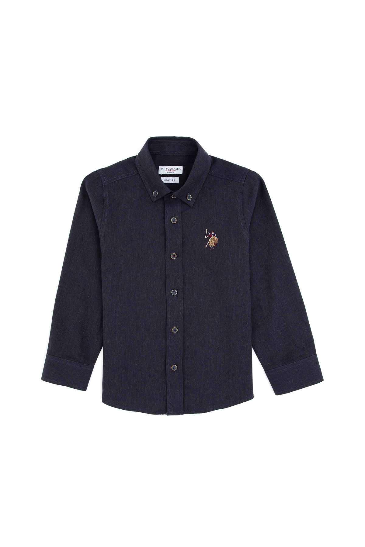 پیراهن پایه آستین بلند پسرانه U.S. Polo Assn. مدل 50307690-VR049 — 4