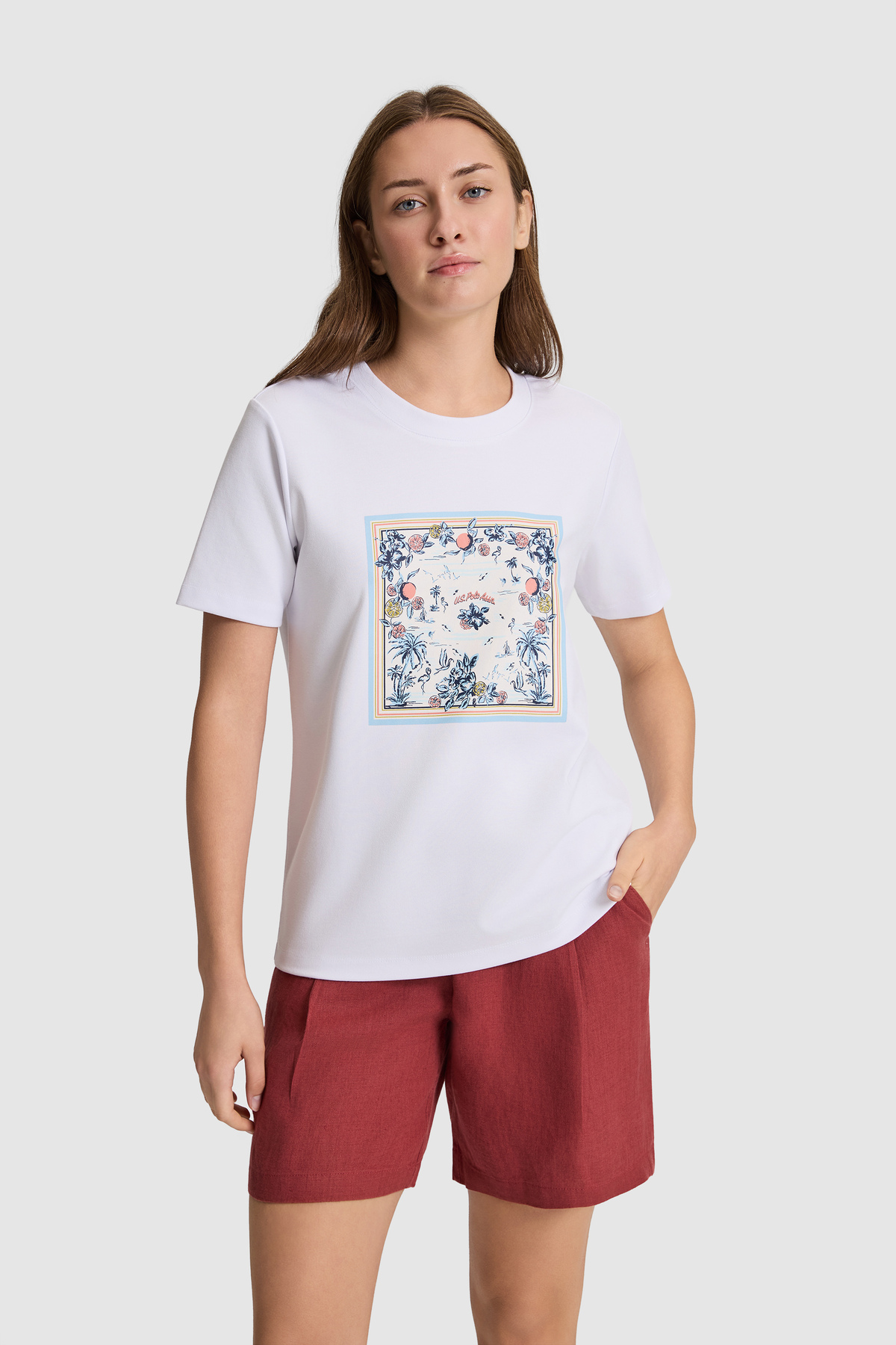 تی‌شرت زنانه U.S. Polo Assn. مدل 50323487-VR013