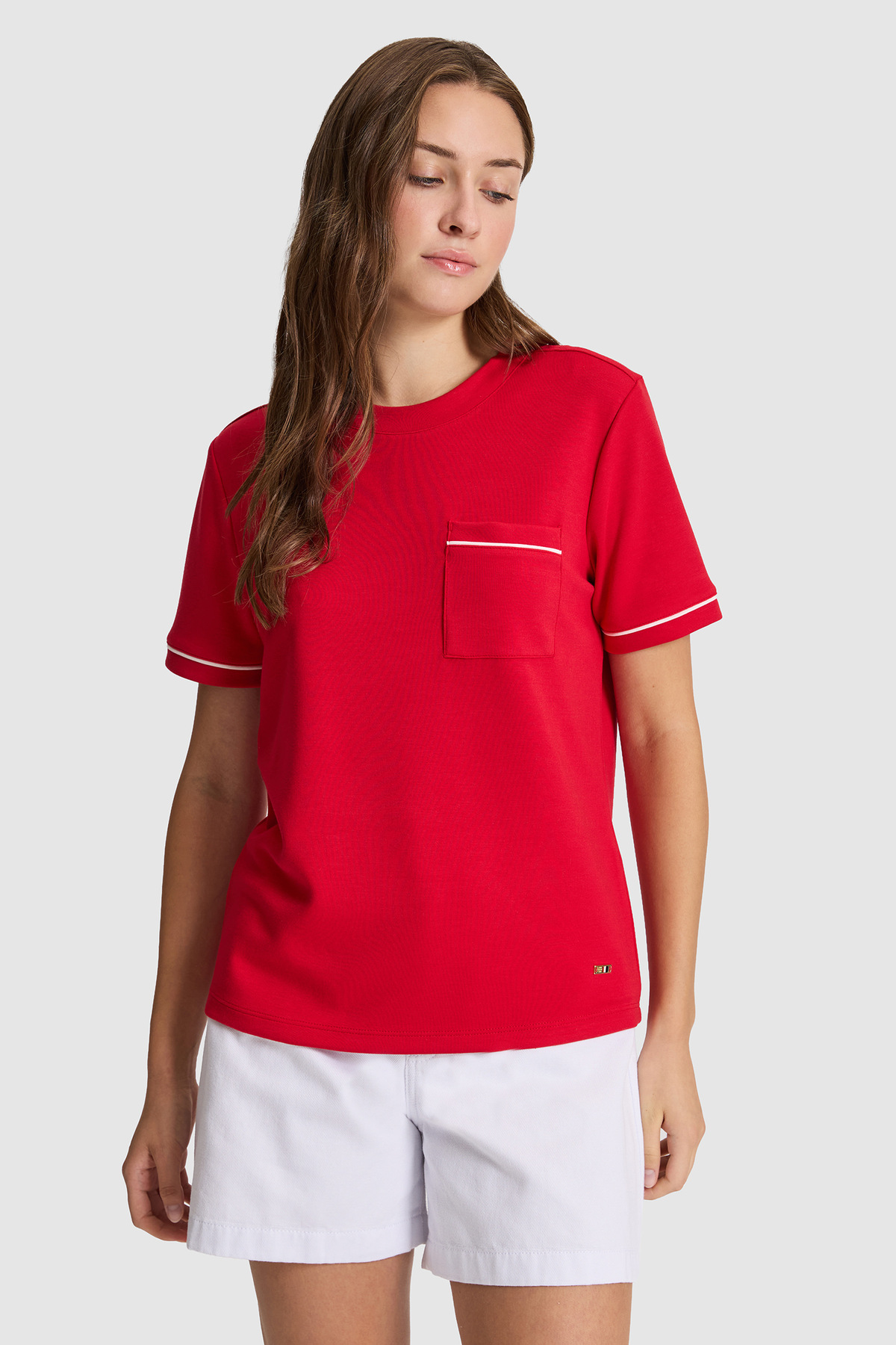 تیشرت زنانه یقهگرد U.S. Polo Assn. مدل 50323552-VR030