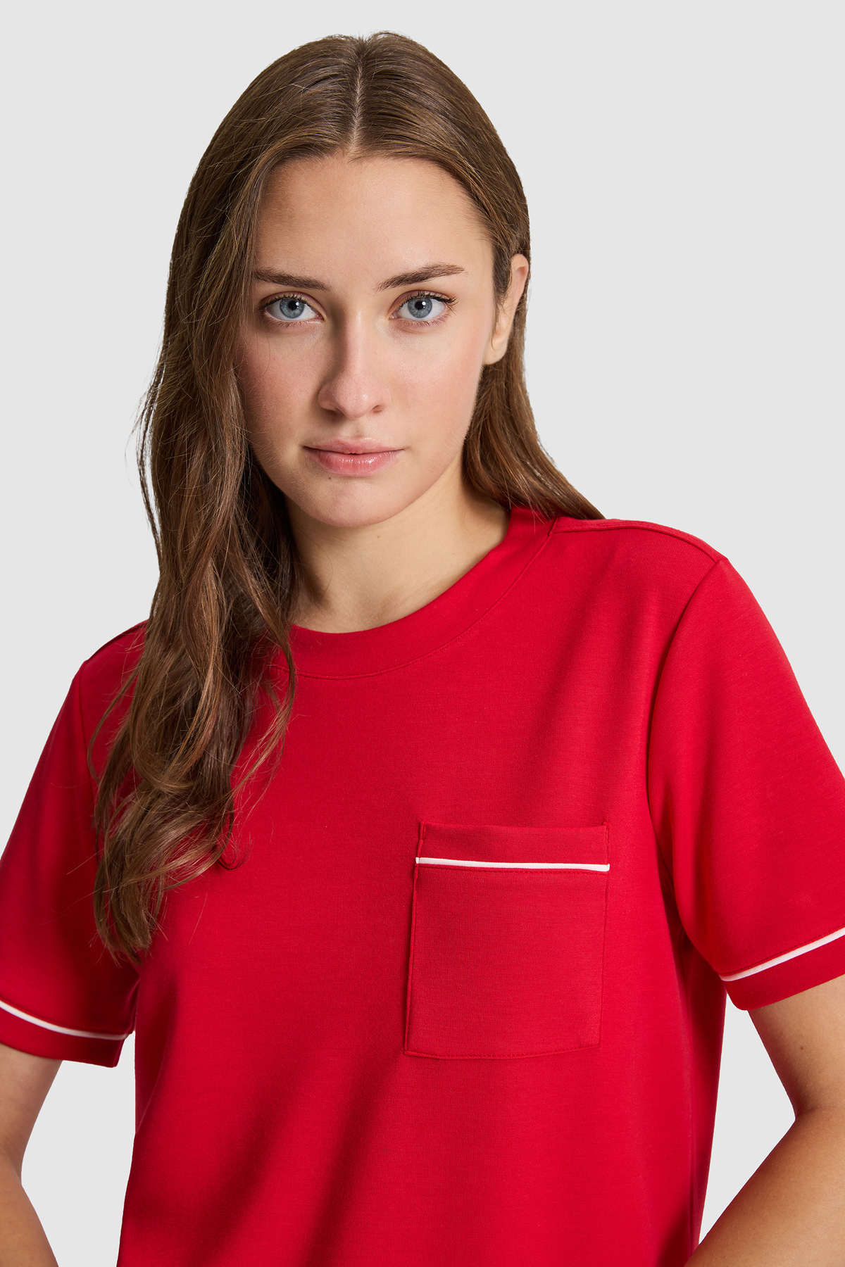تی‌شرت زنانه یقه‌گرد U.S. Polo Assn. مدل 50323552-VR030 — 2