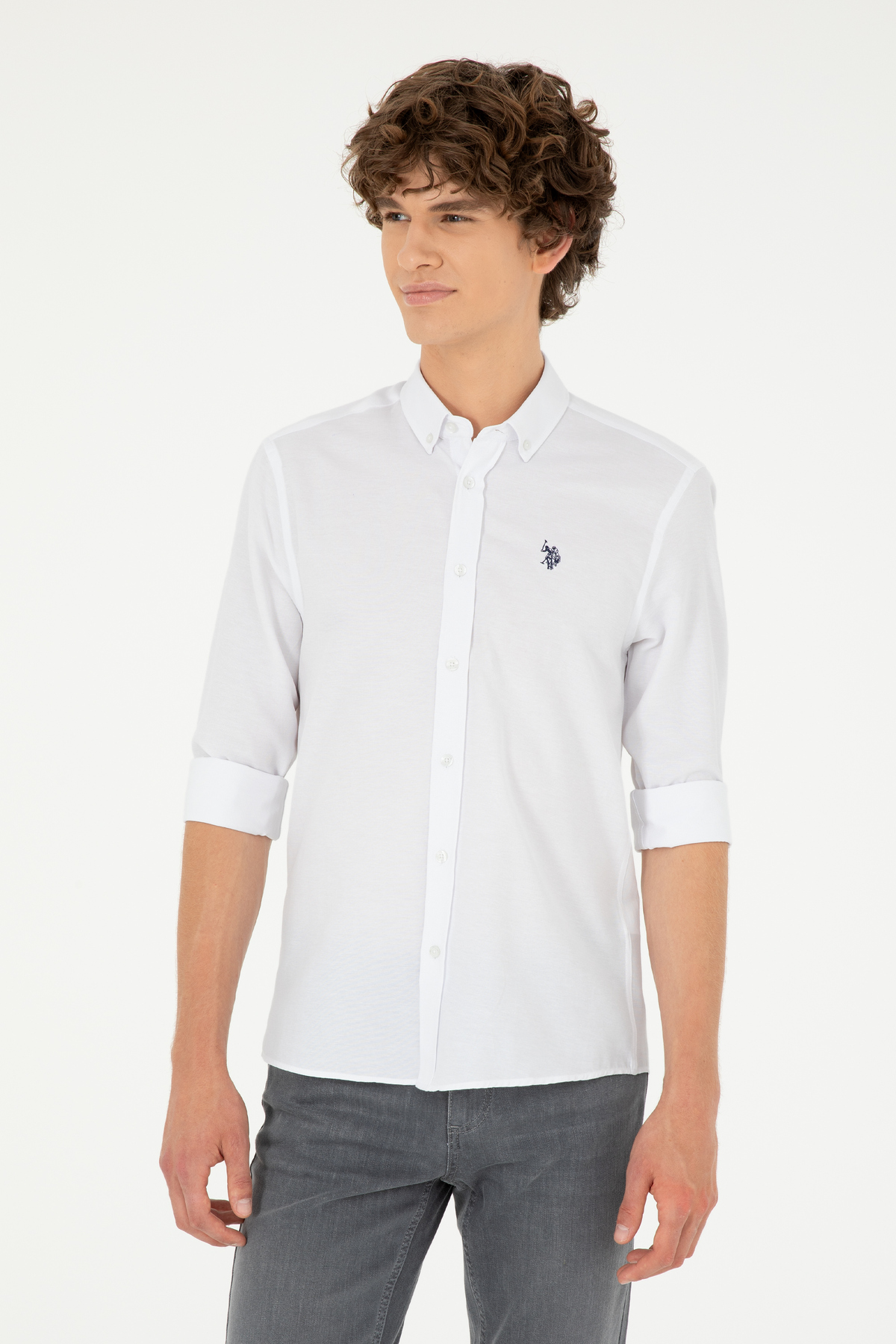 پیراهن پایه مردانه آستین بلند U.S. Polo Assn. — 1