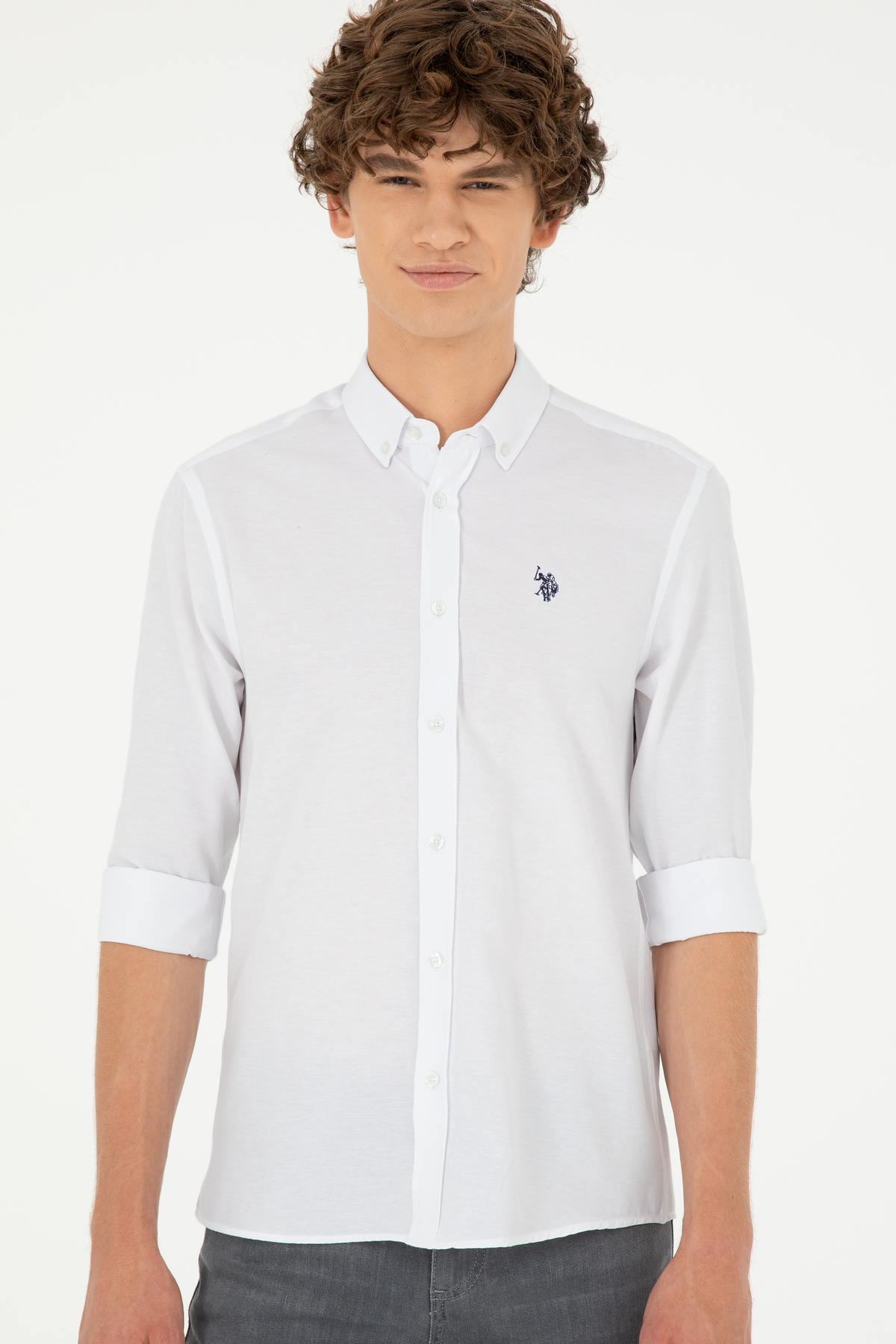 پیراهن پایه مردانه آستین بلند U.S. Polo Assn. — 3