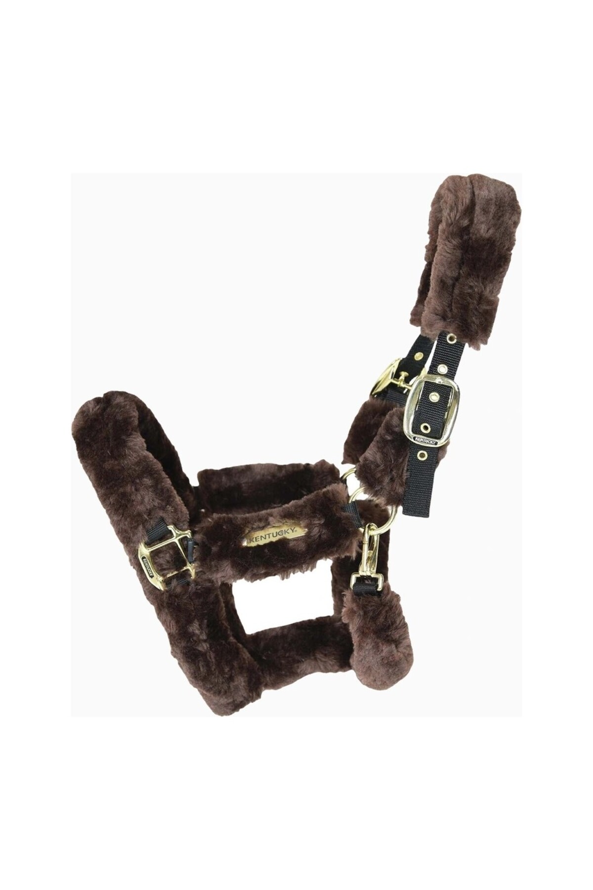 کله‌گی حمل اسب KENTUCKY HORSEWEAR با پوشش پوست بره مصنوعی