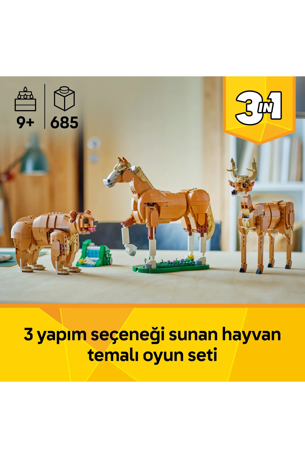 لگو کریتور۳ در۱ اسب زیبا31166، ست ساخت اسباببازی۹ سال به بالا،۶۸۵ قطعه — 5