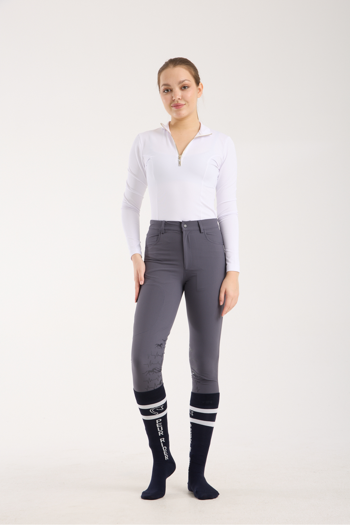 شلوار سوارکاری زنانه PEUR RIDER SHOP مدل Active At ریتم آنتراسیت — 3