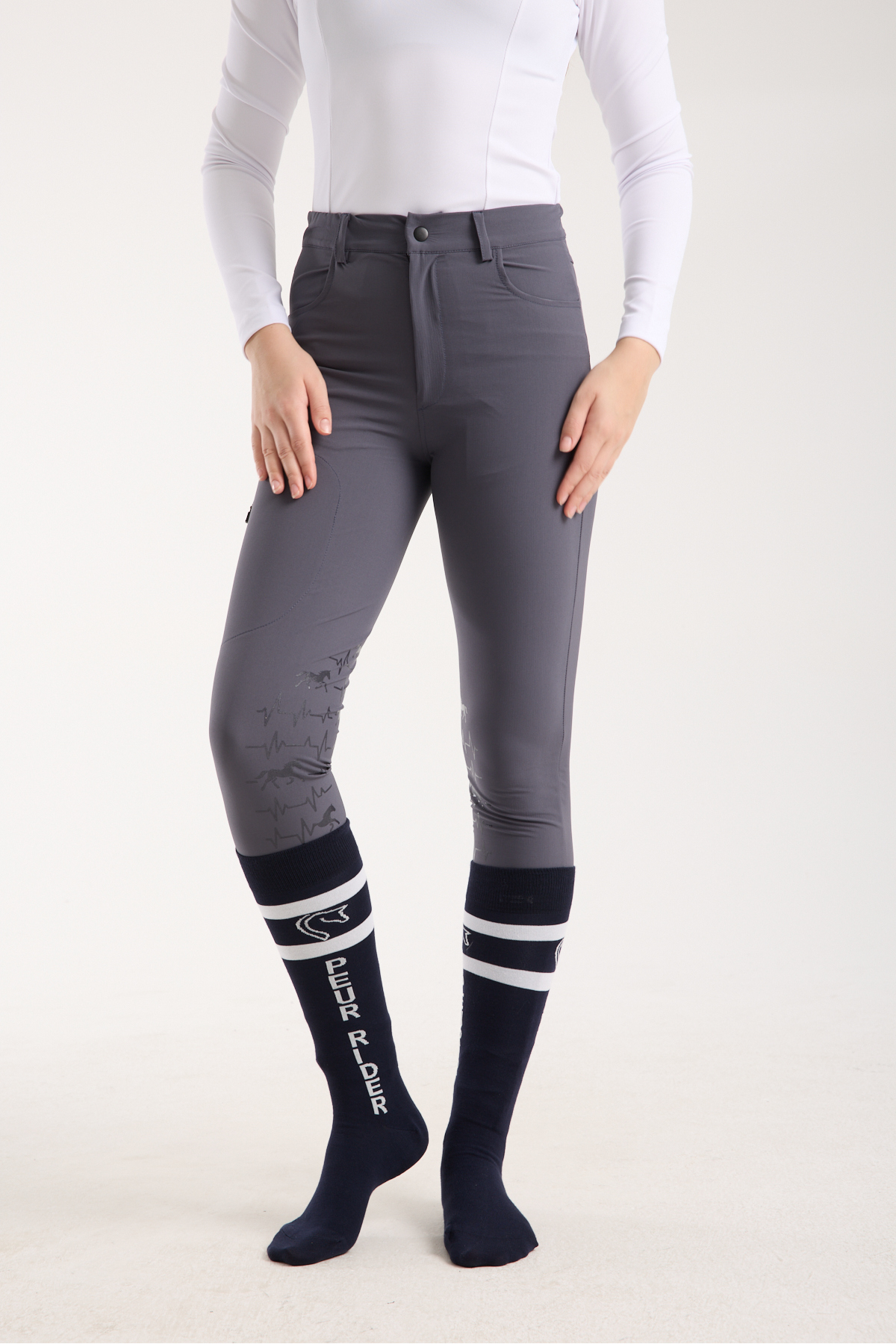 شلوار سوارکاری زنانه PEUR RIDER SHOP مدل Active At ریتم آنتراسیت — 4