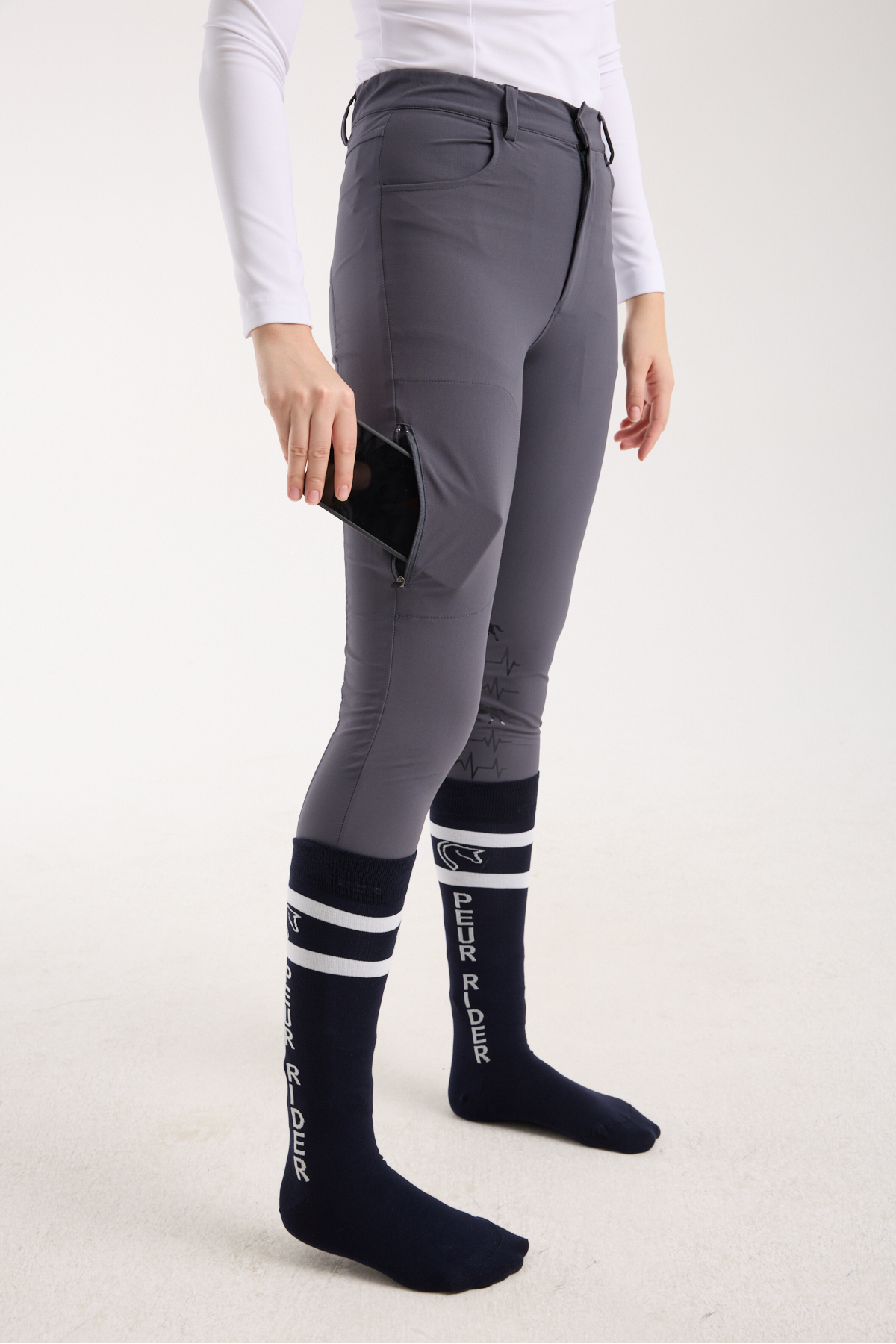 شلوار سوارکاری زنانه PEUR RIDER SHOP مدل Active At ریتم آنتراسیت — 7