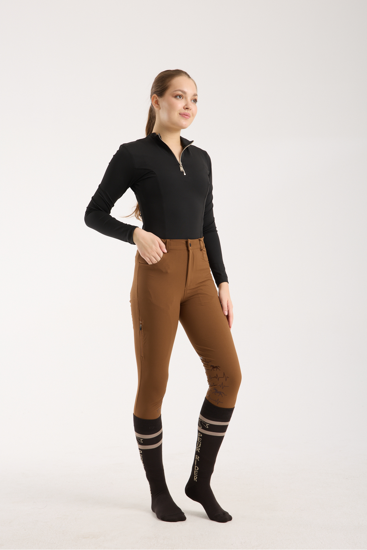 شلوار سوارکاری زنانه PEUR RIDER مدل Active ریتم — 3