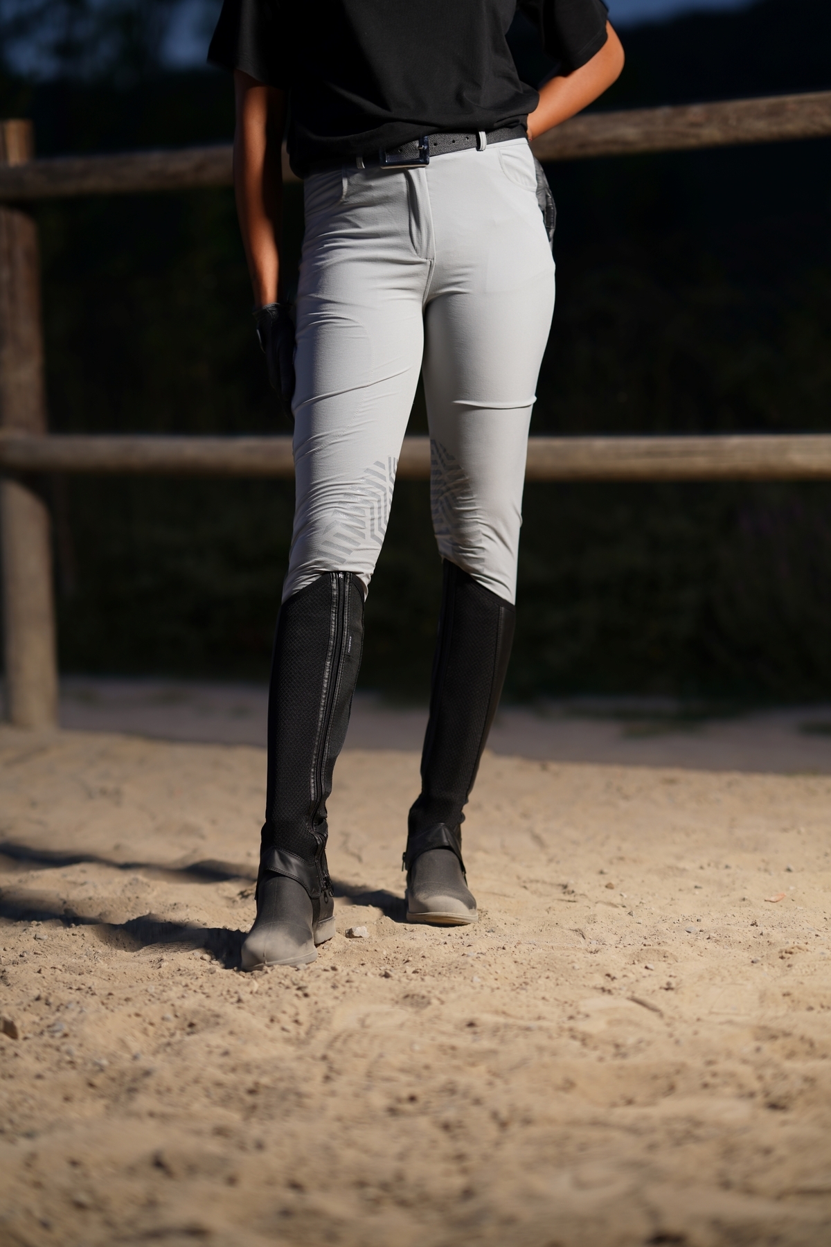 شلوار سوارکاری زنانه PEUR RIDER SHOP مدل Active خاکستری — 2