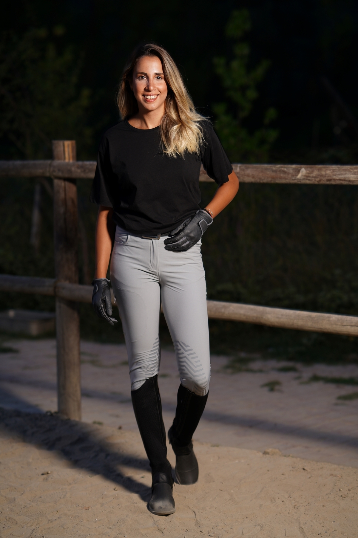 شلوار سوارکاری زنانه PEUR RIDER SHOP مدل Active خاکستری — 4