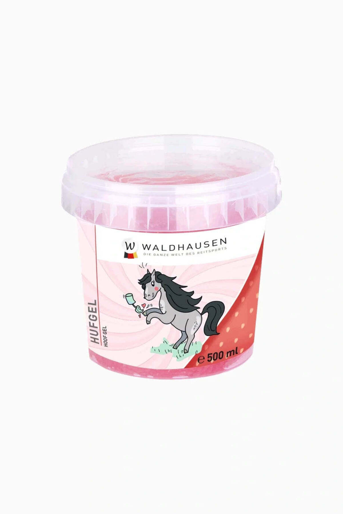 ژل مراقبت سم Waldhausen مدل Glitzer توت‌فرنگی-وانیل حجم ۵۰۰ میلی‌لیتر