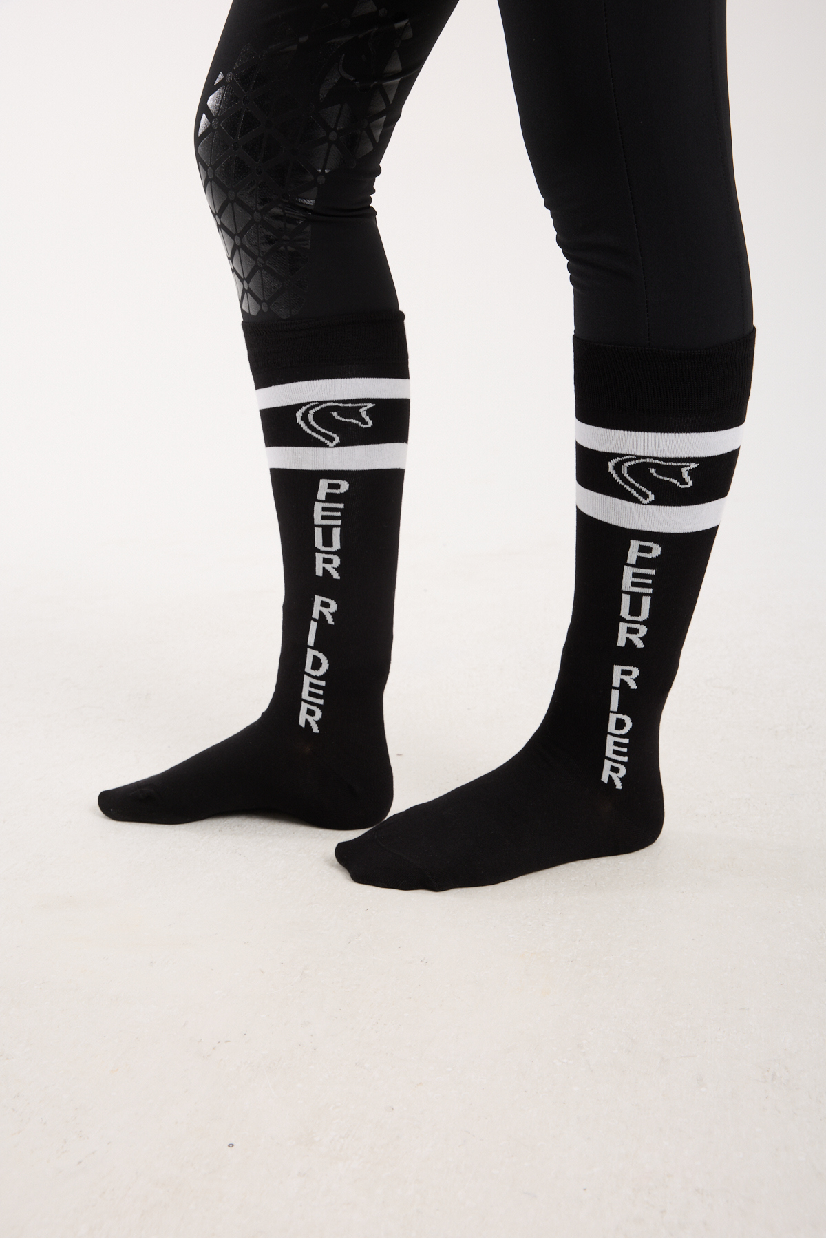ست دوتایی جوراب سوارکاری بامبو PEUR RIDER SHOP مدل Fresh، مشکی و سرمه‌ای — 2