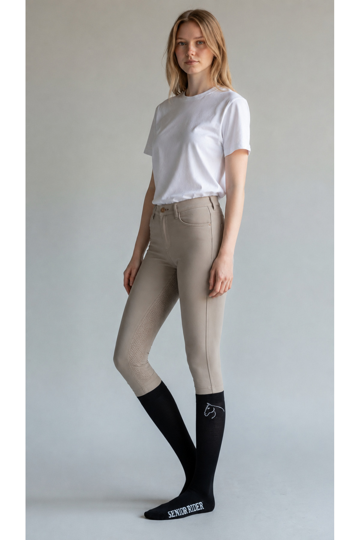 جوراب سوارکاری زنانه Senior Rider سایز 36-41 - مشکی — 2