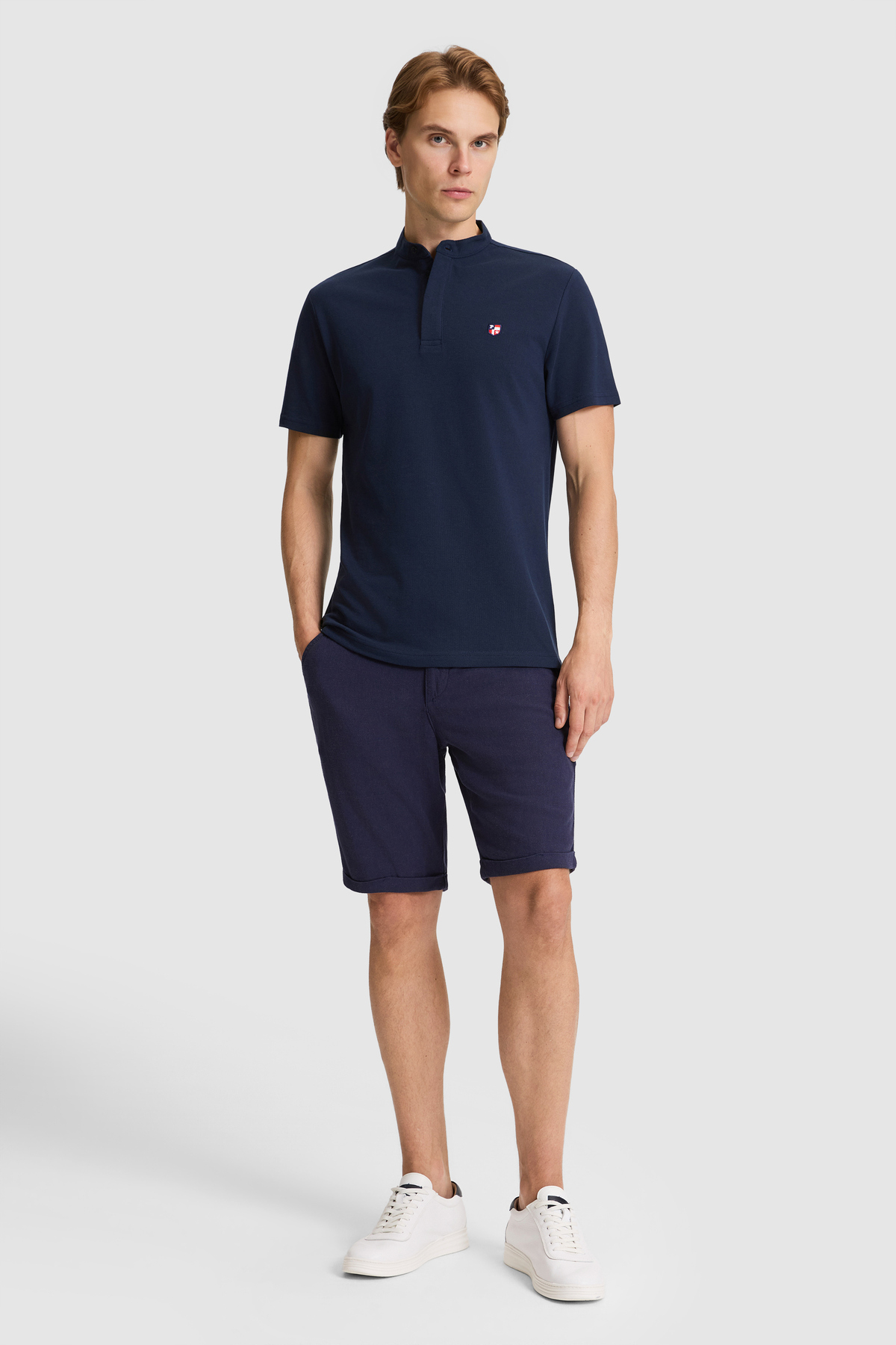 تیشرت مردانه یقه ایستاده ساده U.S. Polo Assn. مدل 50326980-VR033 — 4