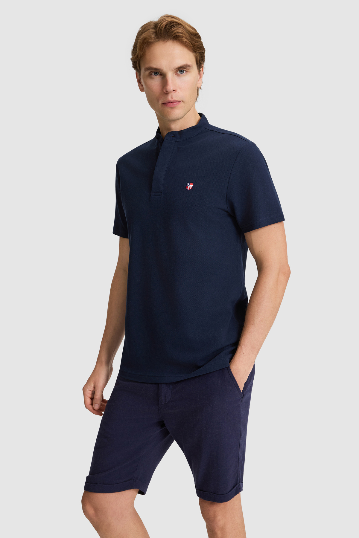 تیشرت مردانه یقه ایستاده ساده U.S. Polo Assn. مدل 50326980-VR033 — 1