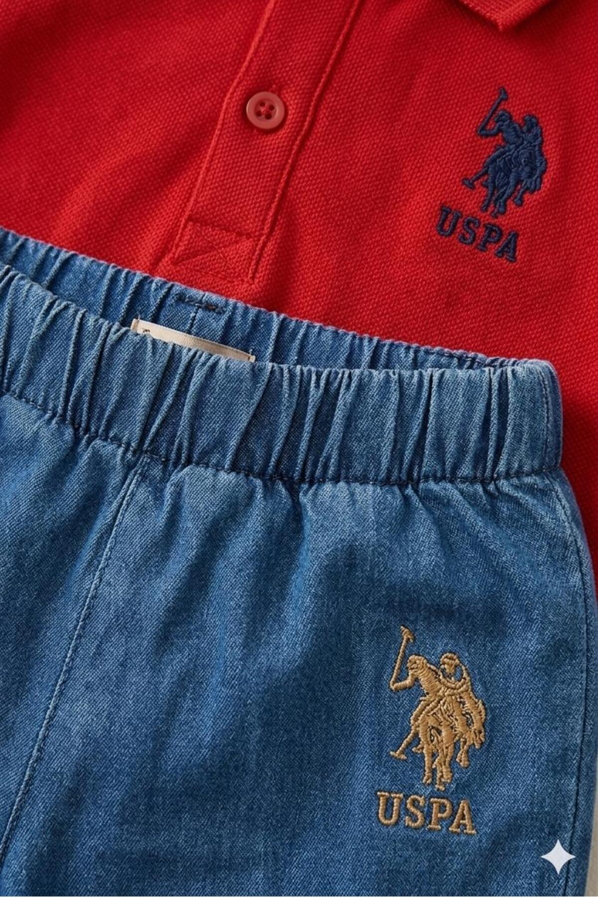 ست لباس بالا و پایین نوزاد پسر U.S. Polo Assn. — 3