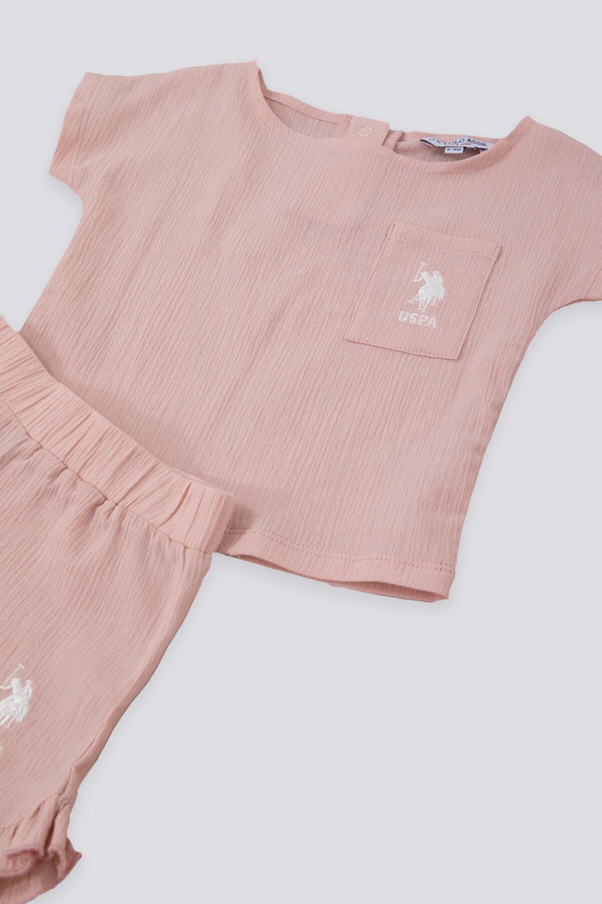 ست تیشرت و شورت نوزادی U.S. Polo Assn. مدل Sweet Candy Chic — 3