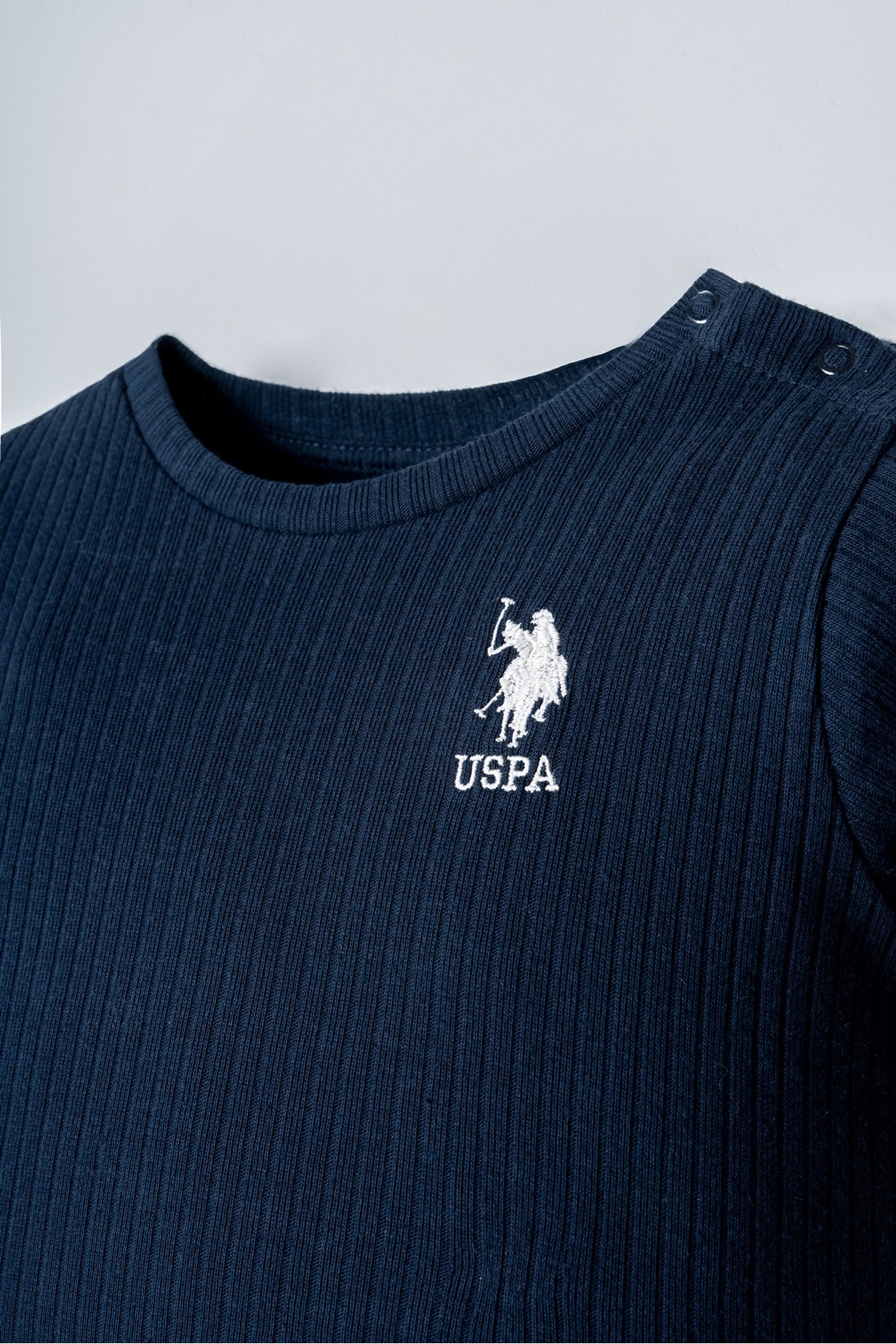 ست دوتکه نوزاد پسر U.S. Polo Assn. مدل USB2610-B — 2