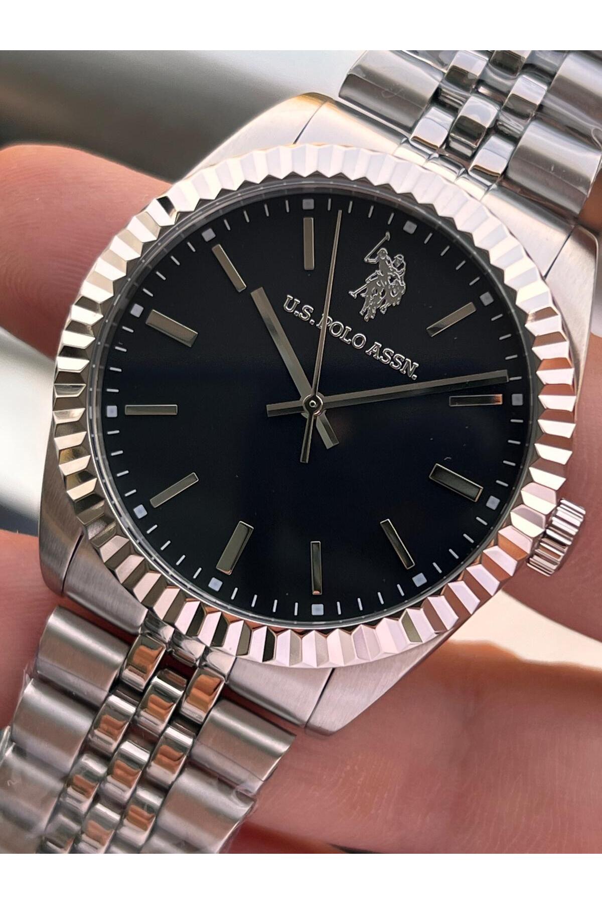 ساعت مچی مردانه U.S. Polo Assn مدل E.USP1111-05 با بند و قاب استیل، مقاوم در برابر آب ۵ اتمسفر و ۲ سال گارانتی — 3