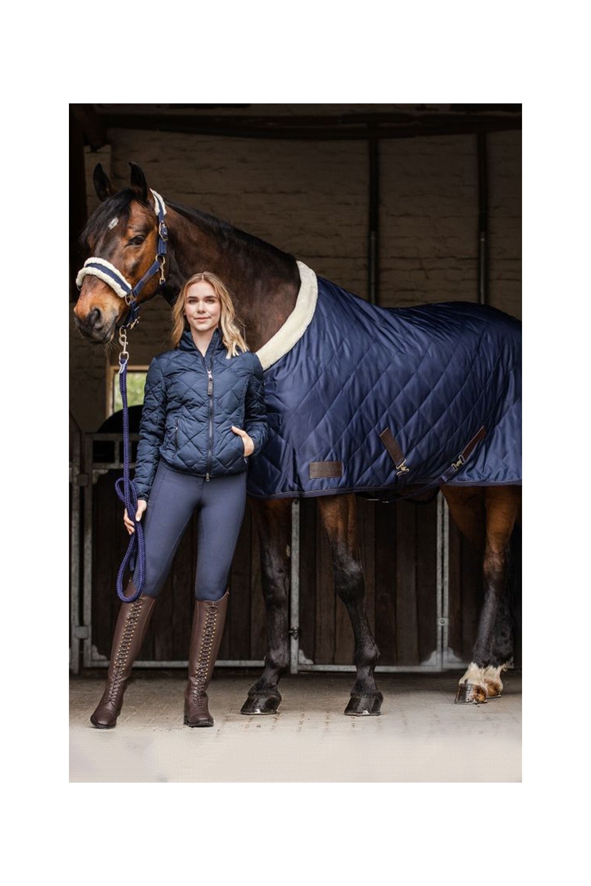 پتوی حملونقل اسب Waldhausen Exclusive 50g – سرمهای 125 — 2