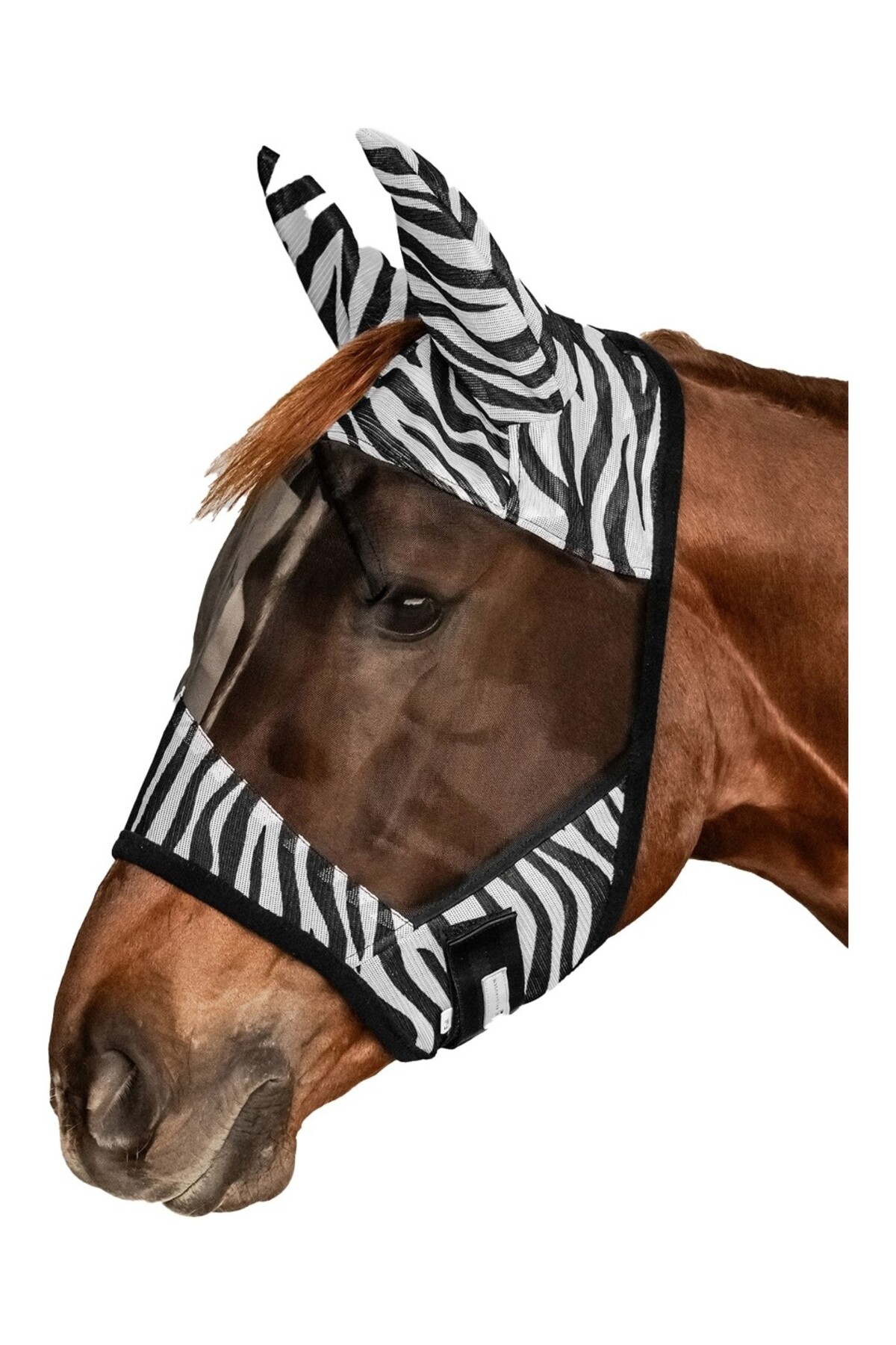 ماسک مگس اسب Waldhausen مدل Zebra با محافظت UV