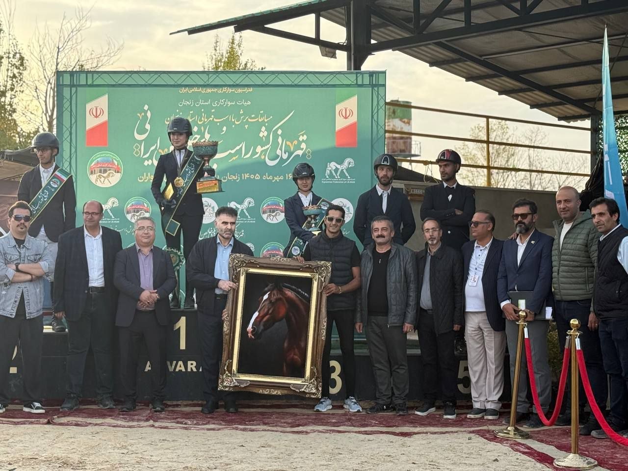 پایان مسابقات پرش با اسب قهرمانی استان زنجان با معرفی نفرات برتر — تصویر ۷