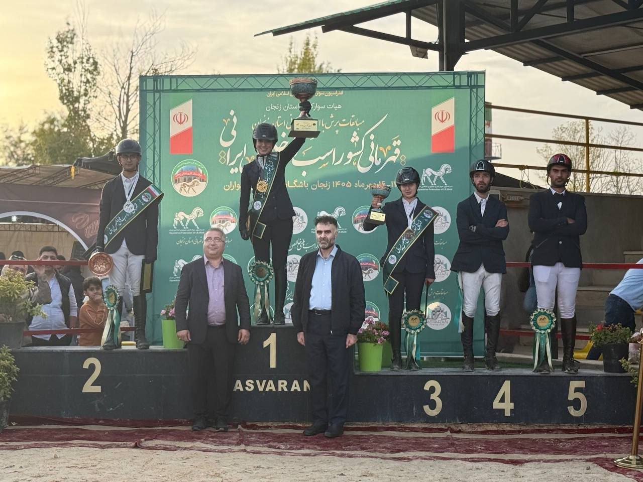 پایان مسابقات پرش با اسب قهرمانی استان زنجان با معرفی نفرات برتر — تصویر ۴