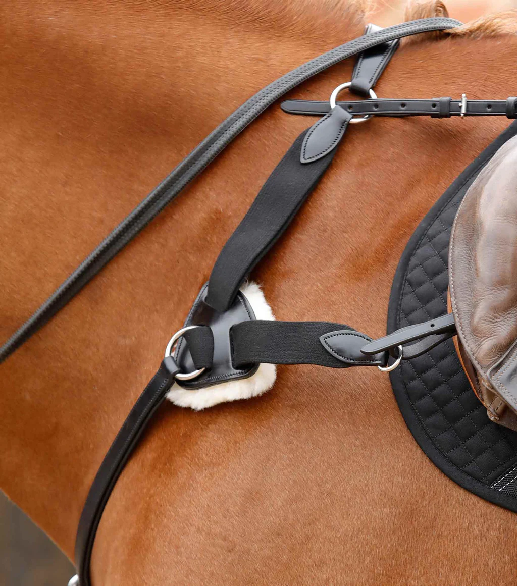 سینهبند ۵ نقطهای Premier Equine مدل مشکی سایز کامل — 6
