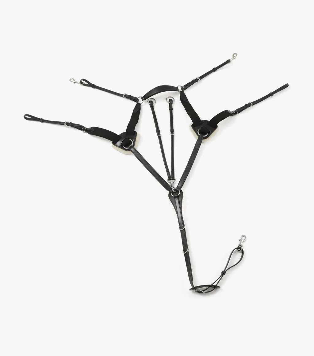 سینهبند ۵ نقطهای Premier Equine مدل مشکی سایز کامل — 3
